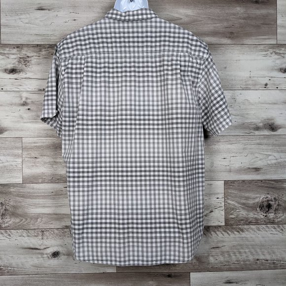 UNION* Men's Short Sleeve Button Down Curved Hem Chest Pocket‎ Shirt~ Size XL - Picture 2 of 11